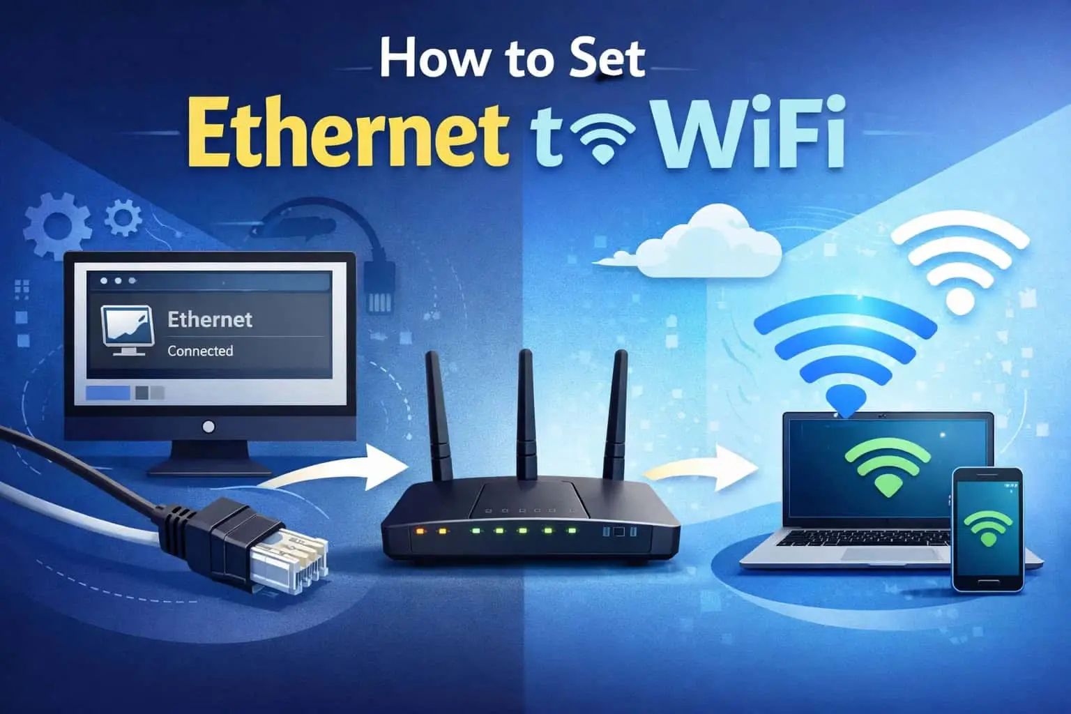 How To Set Ethernet To WiFi