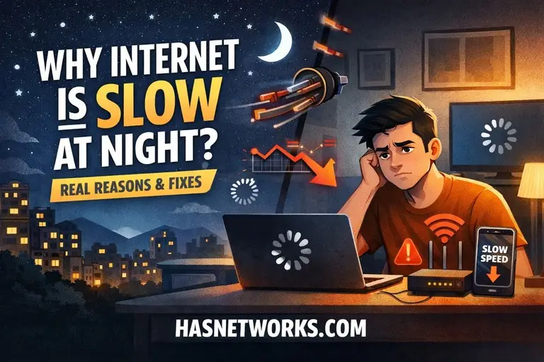 Why Internet Speed Is Slow at Night in India